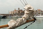 'Moonbeam IV - Voiles d'Antibes 2012' - 'En quittant le port Vauban avant la régate' Réf:001  